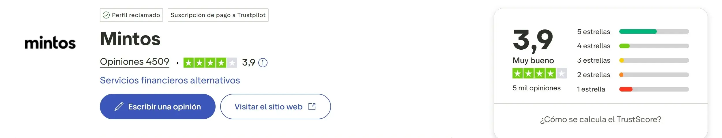 nota Mintos Trustpilot