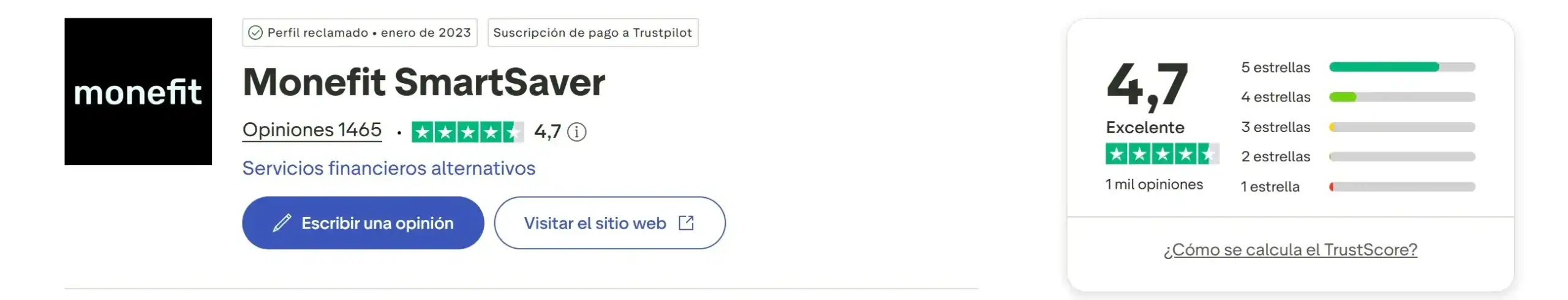 trustpilot moneyfit