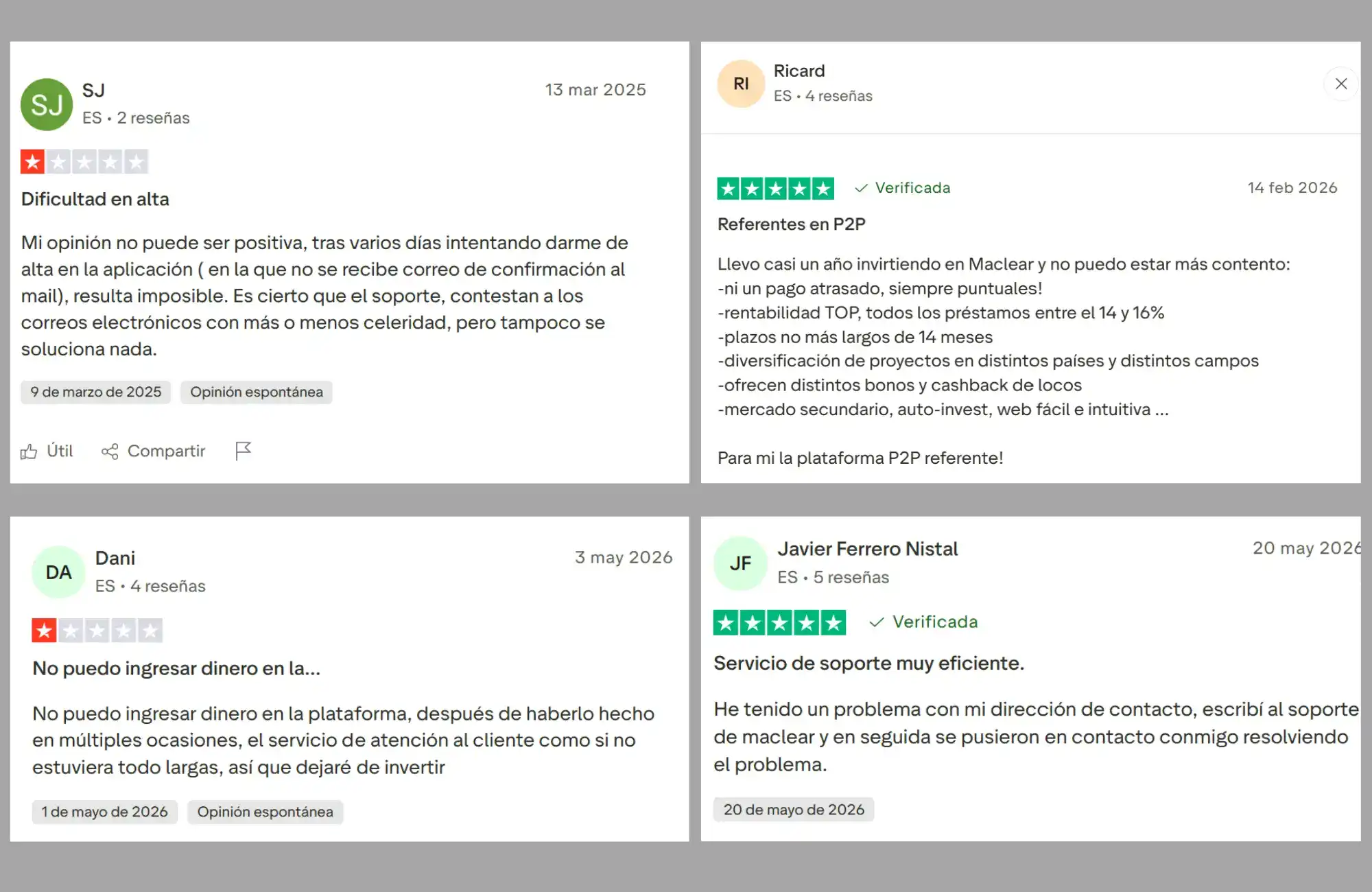 Opiniones reales Maclear